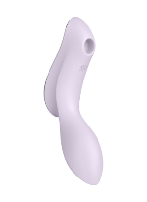 2 en 1 Vibromasseur et stimulateur de clitoris USB violet Curvy Trinity 2 Satisfyer - CC597788